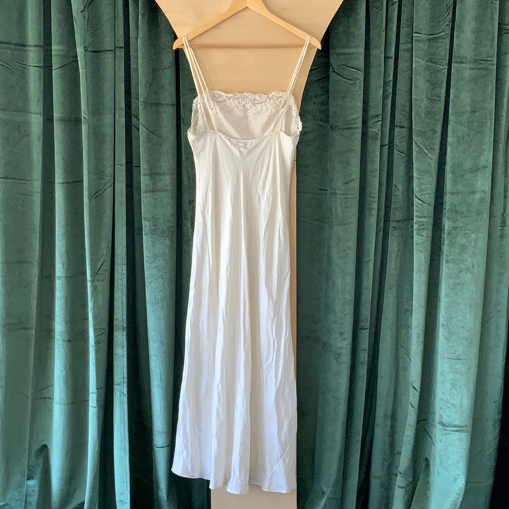 Valentino White Beaded Slip Dress - Picture 2 of 9